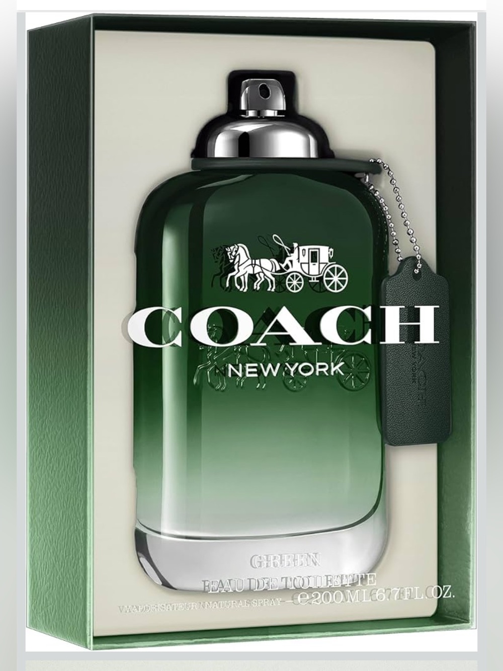 HUGE 200ML • Coach Green by Coach for Men • 200ml/6.7oz • New in Sealed Box